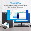 AX300 Mini USB WiFi 6 Adapter - 2.4GHz, Driver-Free, Compact Design for Laptops
