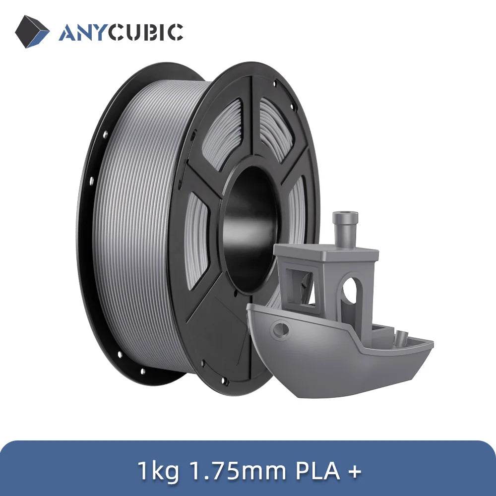 Anycubic PLA Plus 1.75mm 5Kg Natural Filament for Kobra S1C - Precision 3D Printing Material Grey 5kg United States