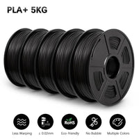 SUNLU PLAPLUS 1.75mm Filament 5kg - Tangle-Free, Eco-Friendly, Odorless, Bright Color PLA PLUS Black 5 United States