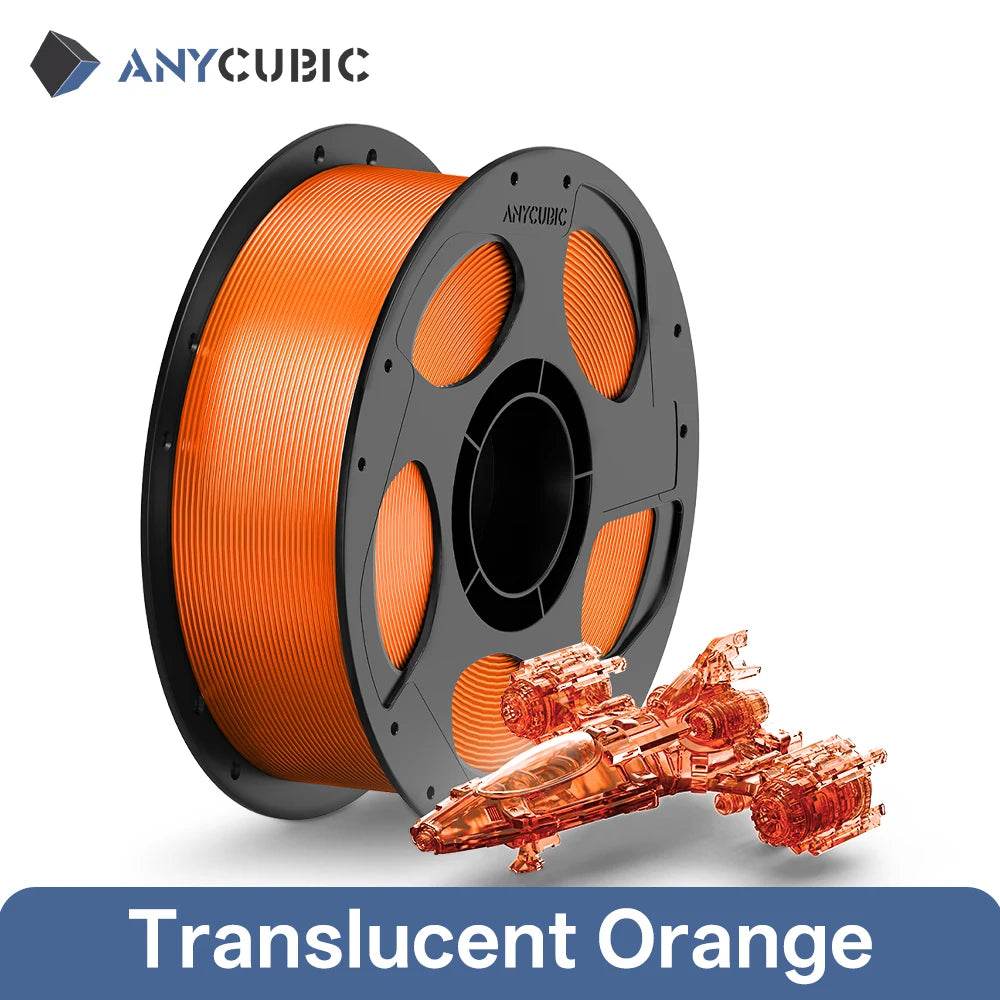 ANYCUBIC PETG-PLA 1.75mm Clear Multicolor Filament for Kobra 3 S1C - Vibrant, Strong Prints Clear-orange United States