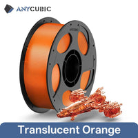 ANYCUBIC PETG-PLA 1.75mm Clear Multicolor Filament for Kobra 3 S1C - Vibrant, Strong Prints Clear-orange United States