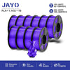 JAYO 1.75mm Transparent PETG PLA Filament - 10 Rolls of Clear Multicolor for Vibrant 3D Printing PLA PLUS 10TPPP United States