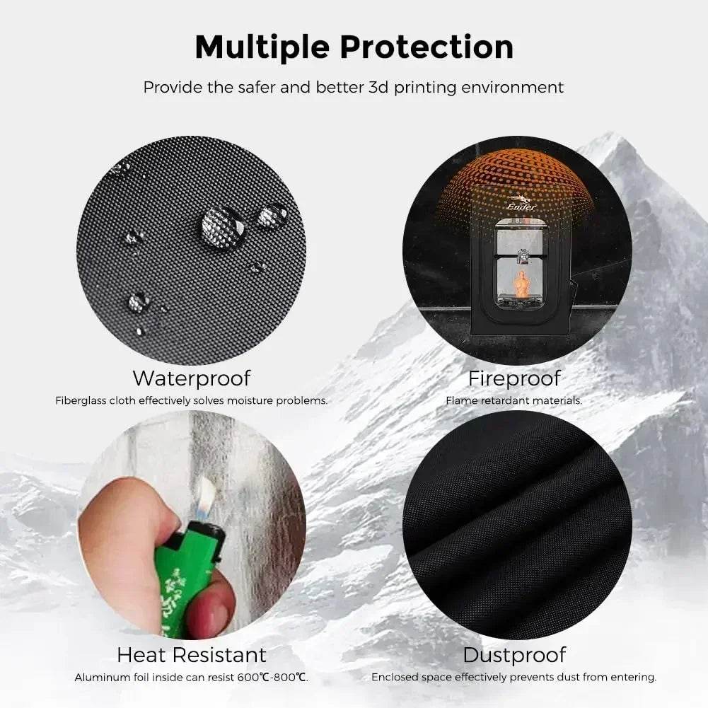 Creality Ender-3 SE Enclosure - Fireproof, Dustproof, Constant Temperature Control, Black