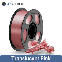 ANYCUBIC PETG-PLA 1.75mm Clear Multicolor Filament for Kobra 3 S1C - Vibrant, Strong Prints Clear-pink United States