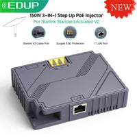 EDUP Starlink V2 150W 3-In-1 PoE Injector for Reliable Connectivity in RVs & Outdoors