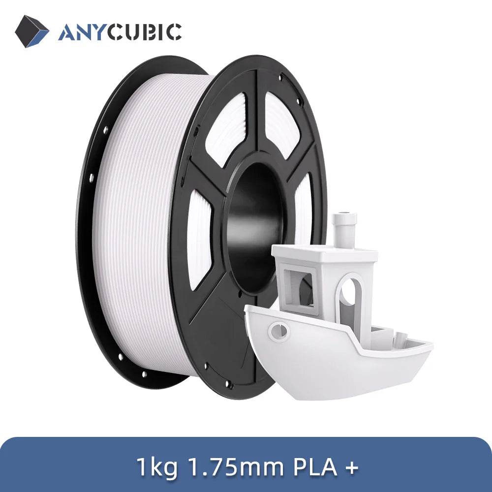 Anycubic PLA Plus 1.75mm 5Kg Natural Filament for Kobra S1C - Precision 3D Printing Material White 5kg United States
