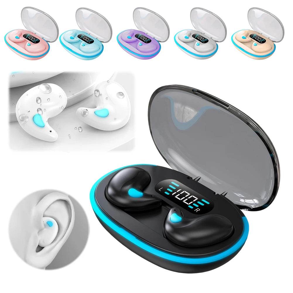 Xiaomi Invisible Bluetooth 5.3 Earbuds - Wireless HiFi Stereo Noise Reduction for Sleep & Sports