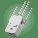 LAIMANEI 1200Mbps Dual Band WiFi Repeater with 4 Antennas & WAN/LAN Port for Seamless Connectivity