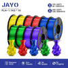 JAYO 1.75mm Transparent PETG PLA Filament - 10 Rolls of Clear Multicolor for Vibrant 3D Printing PLA PLUS 10TPMIX02 United States