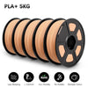 SUNLU PLAPLUS 1.75mm Filament 5kg - Tangle-Free, Eco-Friendly, Odorless, Bright Color PLA PLUS Beige 5 United States
