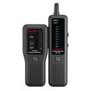 Close-up view of the Noyafa NF-812 Cable Tester, highlighting its compact design and functionality for quick network testing of RJ45 and RJ11 cables.