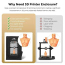 Creality Ender-3 SE Enclosure - Fireproof, Dustproof, Constant Temperature Control, Black