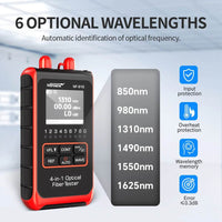NOYAFA NF-916 4-in-1 Fiber Tester with VFL and LCD Display - Compact Optical Solution