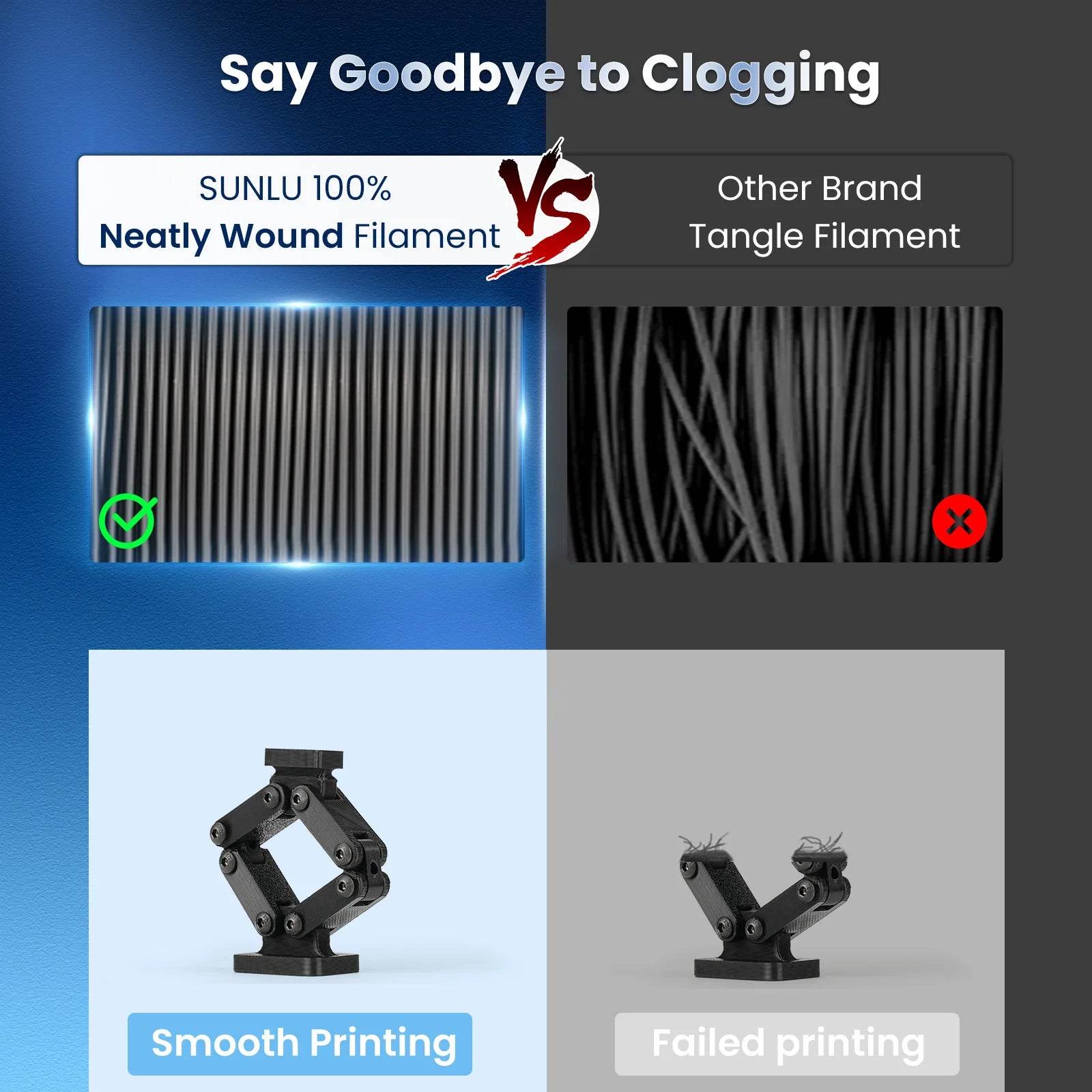 Sunlu PLA Plus 1.75mm 5Kg Colorful Filament for Vivid 3D Printing and Strong, Smooth Output