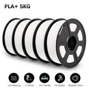 SUNLU PLAPLUS 1.75mm Filament 5kg - Tangle-Free, Eco-Friendly, Odorless, Bright Color PLA PLUS White 5 United States