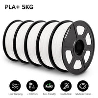 SUNLU PLAPLUS 1.75mm Filament 5kg - Tangle-Free, Eco-Friendly, Odorless, Bright Color PLA PLUS White 5 United States