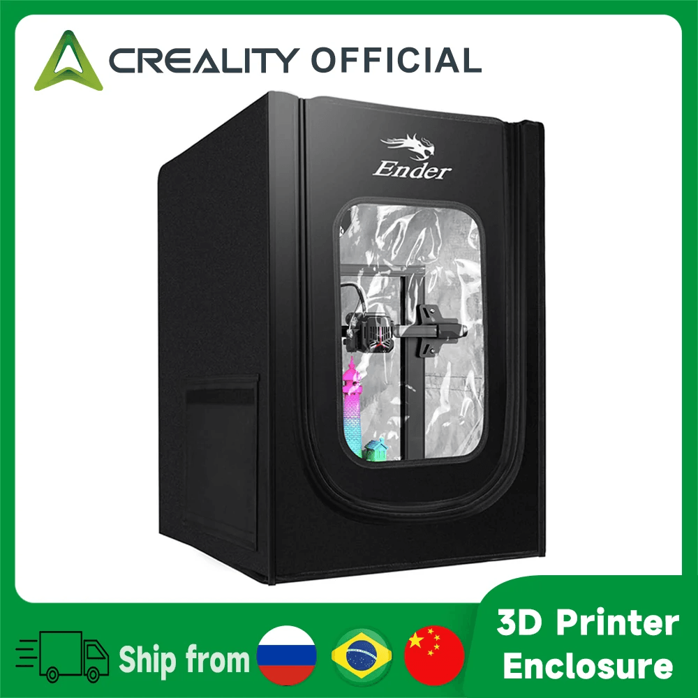 Creality Ender-3 SE Enclosure - Fireproof, Dustproof, Constant Temperature Control, Black