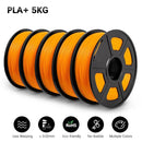 SUNLU PLAPLUS 1.75mm Filament 5kg - Tangle-Free, Eco-Friendly, Odorless, Bright Color PLA PLUS Orange 5 United States