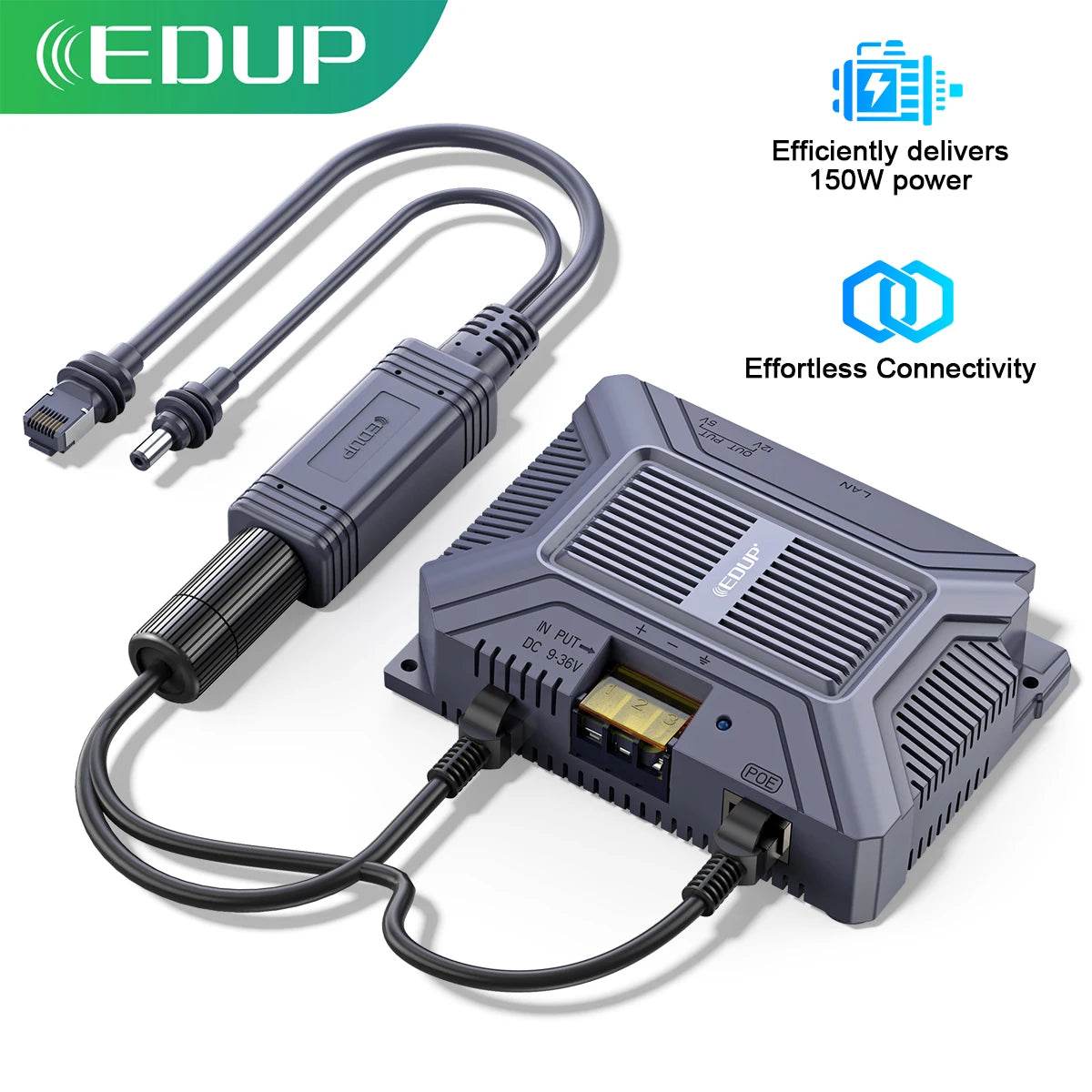 EDUP SK0091 Starlink Mini 12V 180W 5-in-1 Adapter Kit with USB & Type-C for Remote Connectivity