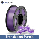 ANYCUBIC PETG-PLA 1.75mm Clear Multicolor Filament for Kobra 3 S1C - Vibrant, Strong Prints Clear-purple United States