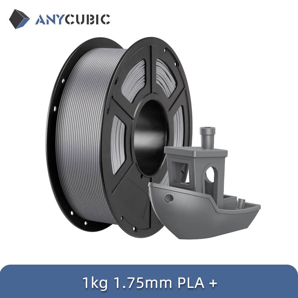 Anycubic PLA Plus 1.75mm 5Kg Natural Filament for Kobra S1C - Precision 3D Printing Material Silver 5kg United States