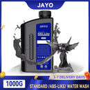 JAYO 3D Printer Resin bottle showcasing ABS-like water washable formula, ideal for durable high-detail prints. Perfect for creators seeking precision in their 3D models.
