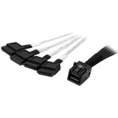 1M Mini SAS to SATA Cable - SFF-8643 to 4x SATA for Fast Data Transfer and Connection