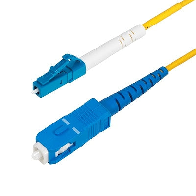 9.8Ft LC to SC UPC OS2 Single Mode Fiber Cable for 40G/100G Networks - Bend Insensitive Design