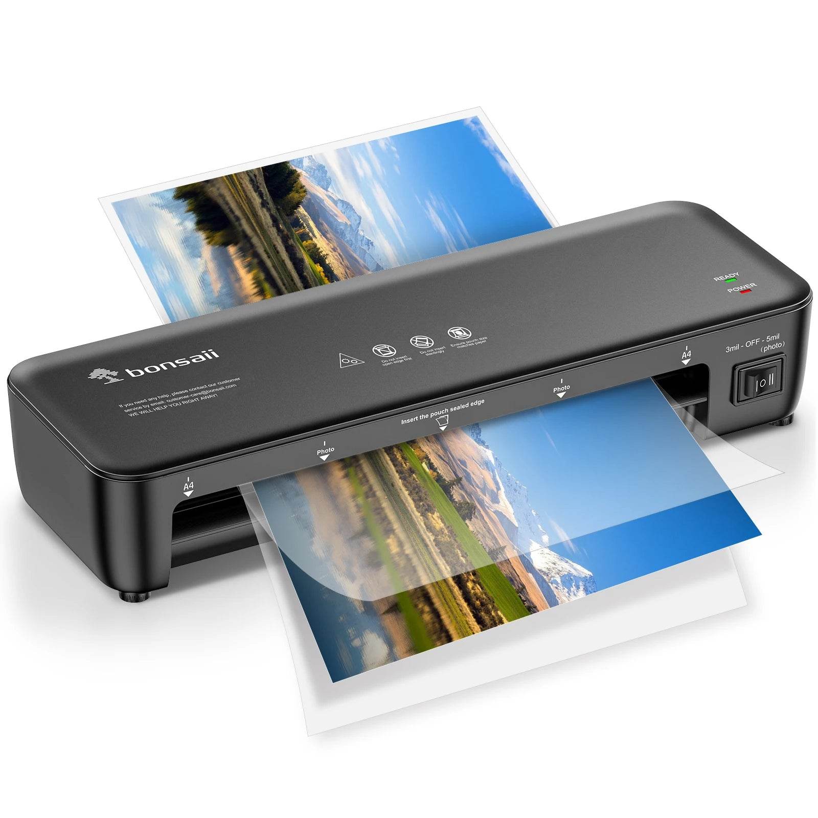 Bonsaii 9-Inch Thermal Laminator With Never Jam Technology - Perfect For Home, Office & School