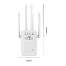ALLOYSEED 2.4 GHz Long Range WiFi Extender with 4 Antennas & Ethernet Port, Easy Setup