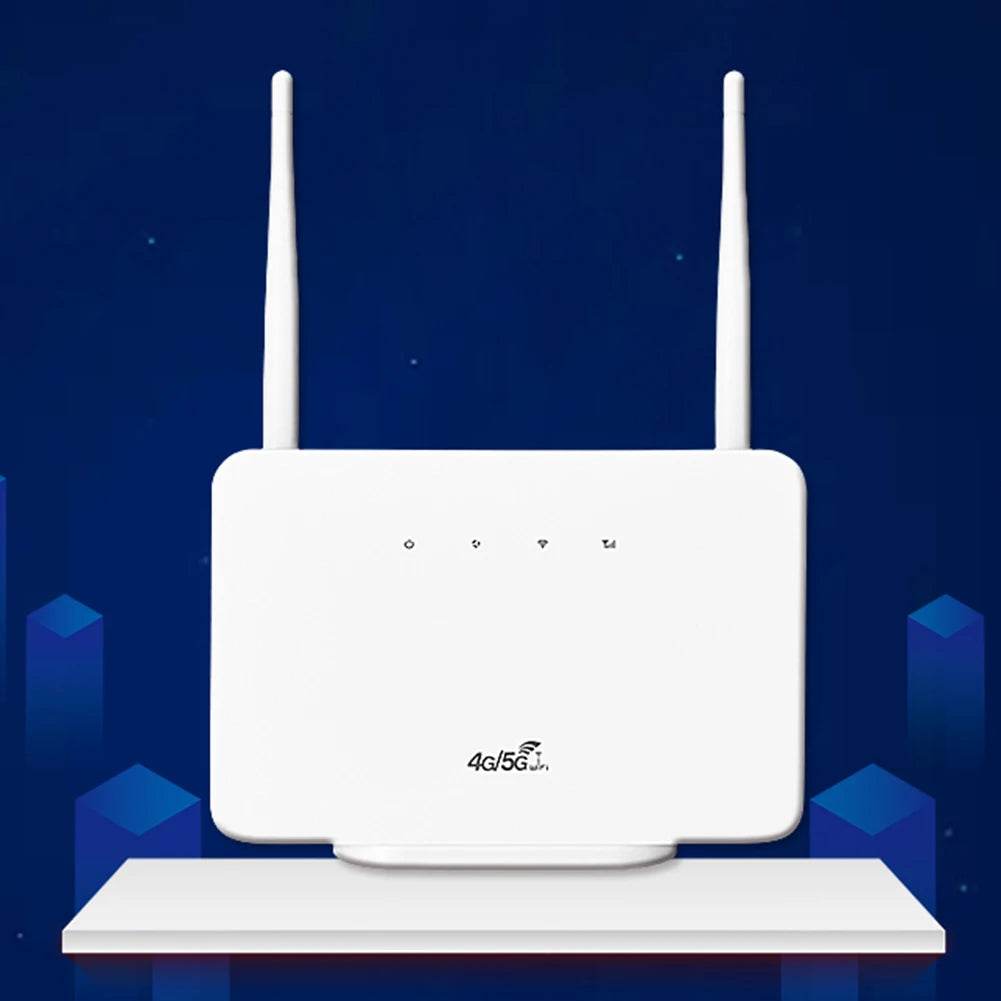 Nova 4G Wireless Router by APWIKOGER, designed for 300Mbps speed, featuring external antennas for enhanced connectivity.