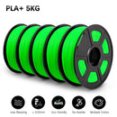 SUNLU PLAPLUS 1.75mm Filament 5kg - Tangle-Free, Eco-Friendly, Odorless, Bright Color PLA PLUS Green 5 United States
