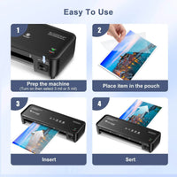 Bonsaii 9-Inch Thermal Laminator With Never Jam Technology - Perfect For Home, Office & School
