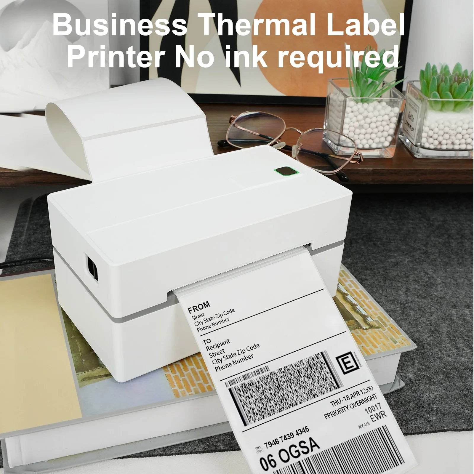TakeYou SwiftLabel Portable 4x6 Thermal Printer 300DPI - WiFi & USB with Ink-Free Technology