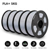 SUNLU PLAPLUS 1.75mm Filament 5kg - Tangle-Free, Eco-Friendly, Odorless, Bright Color PLA PLUS Silver 5 United States