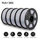SUNLU PLAPLUS 1.75mm Filament 5kg - Tangle-Free, Eco-Friendly, Odorless, Bright Color PLA PLUS Silver 5 United States