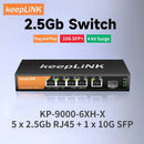 KeepLiNK 6-Port Multi-Gigabit Switch, 5x2.5GbE & 1x10Gb SFP+ Uplink for Smart Offices 6 Port United States