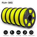 SUNLU PLAPLUS 1.75mm Filament 5kg - Tangle-Free, Eco-Friendly, Odorless, Bright Color PLA PLUS Yellow 5 United States