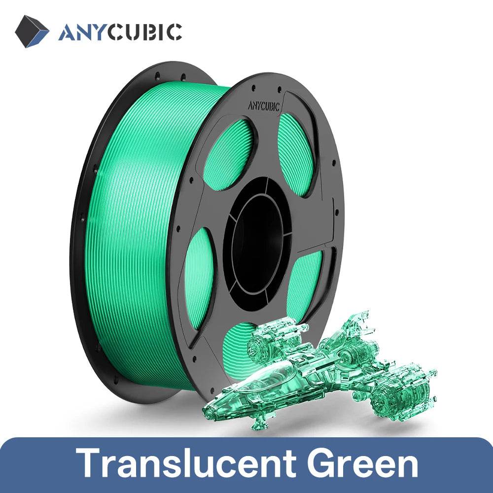 ANYCUBIC PETG-PLA 1.75mm Clear Multicolor Filament for Kobra 3 S1C - Vibrant, Strong Prints Clear-green United States