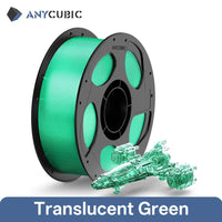 ANYCUBIC PETG-PLA 1.75mm Clear Multicolor Filament for Kobra 3 S1C - Vibrant, Strong Prints Clear-green United States