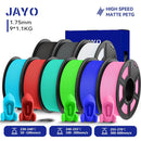 JAYO PETG Filament 1.75mm - 9 Rolls for Fast, Reliable 3D Printing with Matte Finish BKWTGYSBRDMGGNBLPK United States