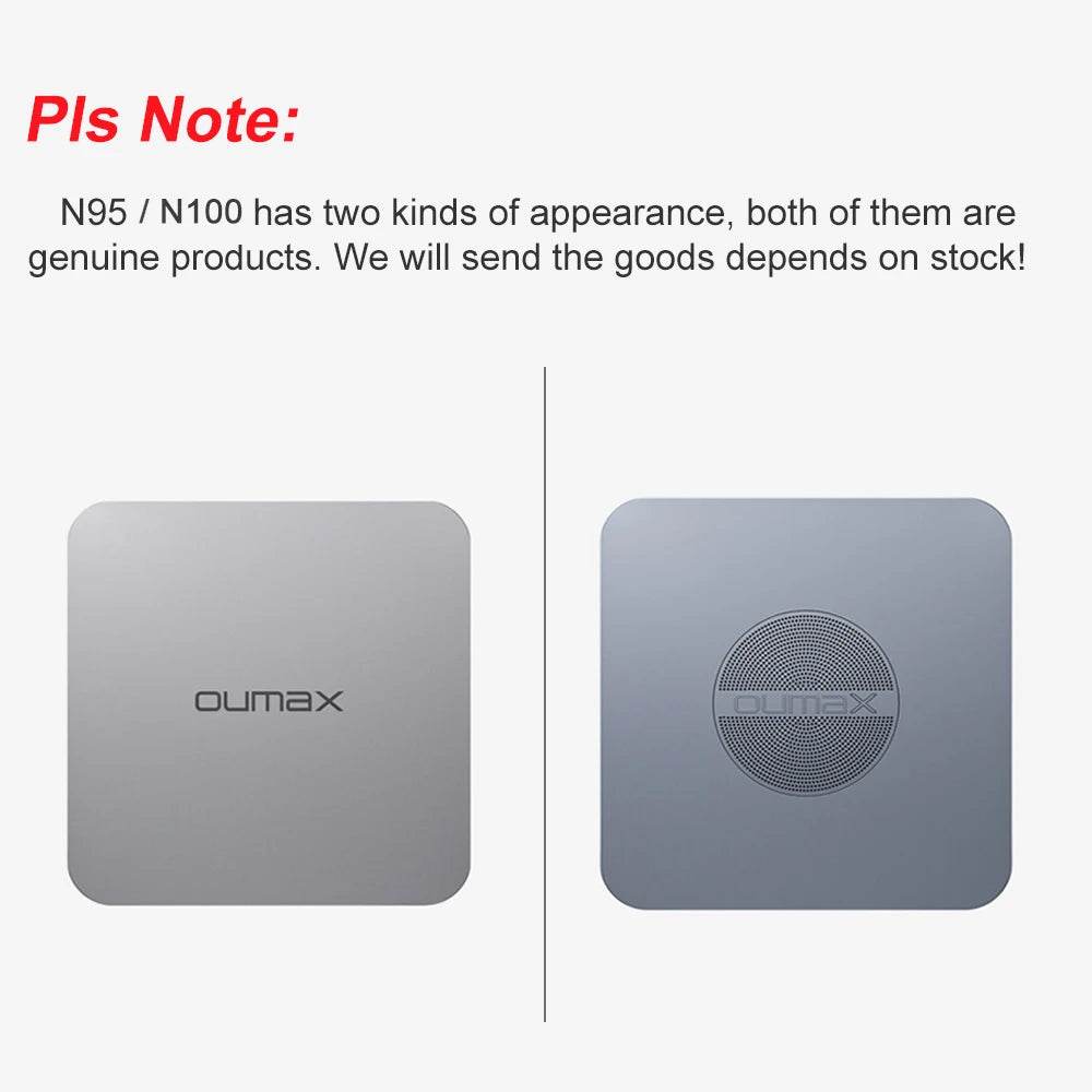 OUMAX Mini PC Intel N100, 16GB RAM, 500GB Storage, Dual 1000M LAN, Quiet Design for Home & Office