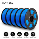 SUNLU PLAPLUS 1.75mm Filament 5kg - Tangle-Free, Eco-Friendly, Odorless, Bright Color PLA PLUS Blue 5 United States