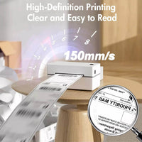 LabelPro Portable Thermal Printer 300DPI 4x6 WiFi Bluetooth Fast 150mm/s High-Speed Shipping