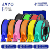 JAYO PETG Filament 1.75mm - 9 Rolls for Fast, Reliable 3D Printing with Matte Finish GYGNRDBL2ORPKYLMG United States