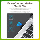 AX300 Mini USB WiFi 6 Adapter - 2.4GHz, Driver-Free, Compact Design for Laptops