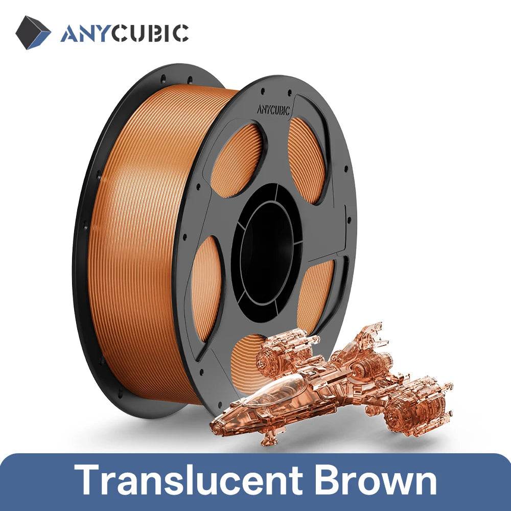 ANYCUBIC PETG-PLA 1.75mm Clear Multicolor Filament for Kobra 3 S1C - Vibrant, Strong Prints Clear-brown United States