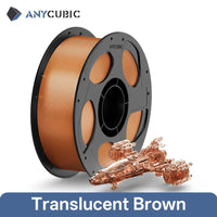 ANYCUBIC PETG-PLA 1.75mm Clear Multicolor Filament for Kobra 3 S1C - Vibrant, Strong Prints Clear-brown United States