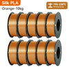 KINGROON 10KG Silk PLA Filament Set 1.75mm | Vibrant Mixed Colors with Glossy Finish 10kg Silk PLA Orange United States
