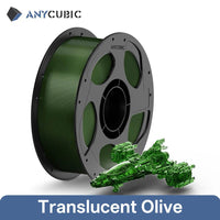 ANYCUBIC PETG-PLA 1.75mm Clear Multicolor Filament for Kobra 3 S1C - Vibrant, Strong Prints Clear-olive green United States